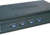 4-fach USB-PS/2 KVM- Umschalter mit Audiofunktion von Trendnet