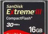 50% schnellere SanDisk Extreme III CF-Speicherkarten mit 32GB