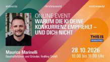 Online-Event der Frankfurter Konsumgütermessen zum Thema KI-Sichtbarkeit